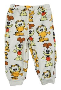 Smetanové tepláky s Garfieldem