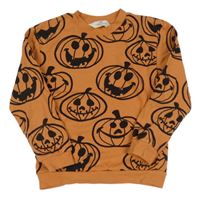 Cihlová mikina s dýněmi H&M
