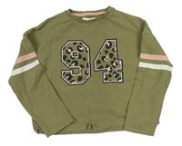 Khaki lehká mikina s číslem M&S