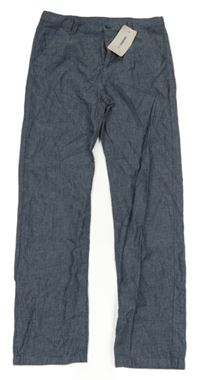 Nové - modré melírované chino kalhoty LC waikiki