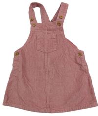 Starorůžové laclové manšestrové šaty Next