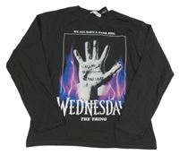 Tmavošedé triko s rukou Zara