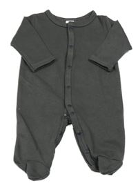 Tmavošedý žebrovaný overal shein