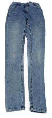 Modré melírované skinny rifle Alive