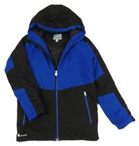 Černo-modrá šusťáková zateplená funkční bunda s kapucí Regatta