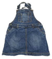 Tmavomodré laclové riflové šaty s kapsou Fat Face