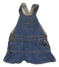 Modré laclové riflové šaty 