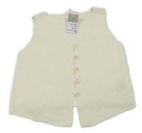 Nové - smetanová propínací pletená vesta Primark