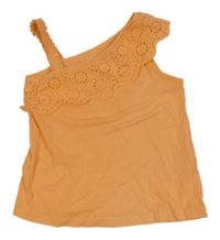 Oranžový top s madeirou C&A