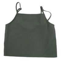 Khaki lehký crop top H&M