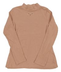 Světlerůžové žebrované triko H&M