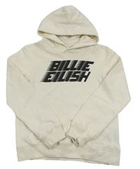 Bílá mikina s kapucí - Billie Eilish H&M