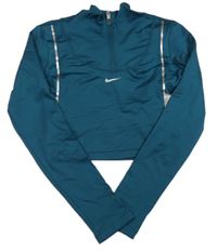 Petrolejové thermo crop triko Nike