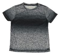 Šedo-černé melírované sportovní tričko Crivit