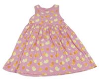 Růžové šaty s citrusy Primark