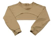 Hnědá crop mikina Shein