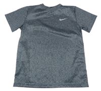 Šedé vzorované sportovní tričko Nike 