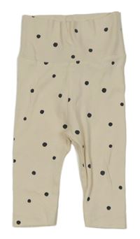 Béžovo-černé puntíkaté legíny H&M