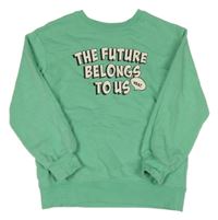 Světlezelená mikina s nápisem H&M
