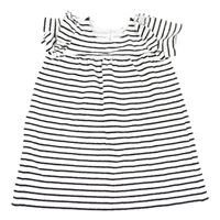 Bílo-černé pruhované šaty H&M