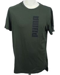 Pánské khaki tričko s logem Puma 
