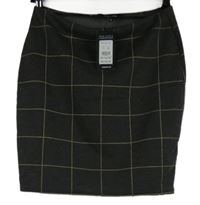Nové - Dámská tmavošedá kostkovaná sukně New Look 
