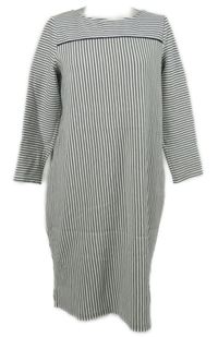 Dámské bílo-tmavomodré pruhované šaty Jaeger 