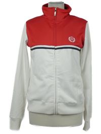 Dámská bílo-červená sportovní propínací mikina Head 