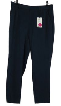 Nové - Dámské tmavomodré crop kalhoty Object 