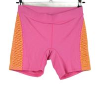 Dámské neonově růžovo-oranžové plavkové kraťasy