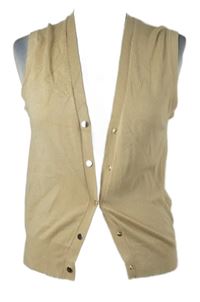 Dámská béžová svetrová propínací vesta Zara 