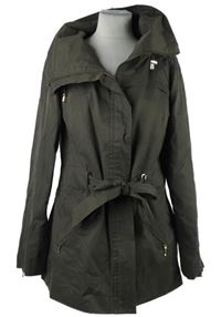 Dámský hnědý šusťákový jarní kabát s páskem Principles 