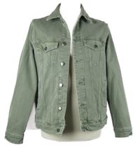 Pánská světlekhaki riflová bunda Pull&Bear 