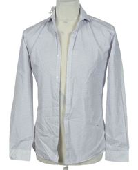 Pánská bílo-fialová puntíkovaná košile Cedarwood State vel. 14,5