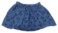 Modrá riflová sukně s Minnie Disney