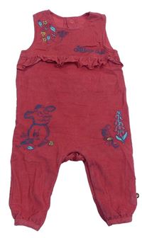 Červený manšestrový kalhotový overal s The Gruffalo TU