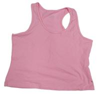 Růžový crop top 