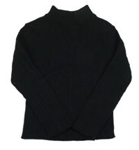 Černý žebrovaný svetr Matalan