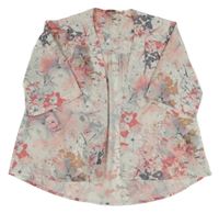 Bílý květinový cardigan Next