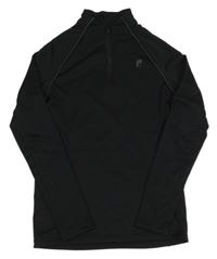 Černá sportovní mikina s písmenem Nevica