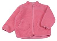 Růžová huňatá mikina Zara