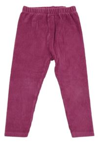 Fialové žebrované legíny Tu