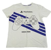 Bílé tričko s ovladačem - PlayStation