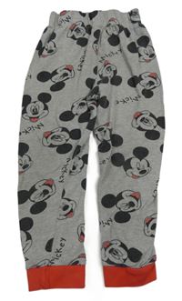 Šedo-červené tepláky s Mickeym George 