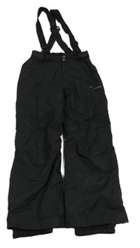 Černé šusťákové oteplovačky s kšandami Dare 2B