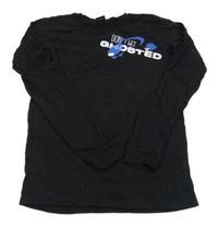 Černé triko s nápisem 