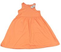 Nové - Neonově oranžové bavlněné šaty Primark