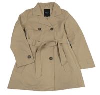 Béžový šusťákový podšitý kabát s páskem Name it