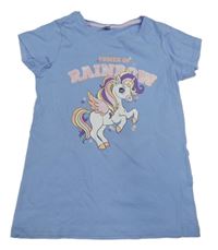 Světlemodré tričko s jednorožcem Dopodopo