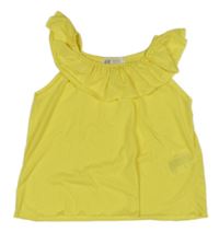 Žlutý top s volánkem H&M